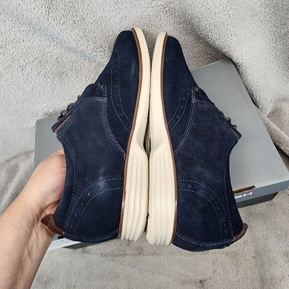 Nunn Bush Shoes Mens Size 8 Navy Blue New Haven Lace Up Oxford *NWT* main image 5